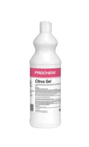 Prochem UK - Citrus Gel - A citrus solvent and detergent based liquid gel spot remover for oil, grease, tar, gum and other oily spots on carpet and fabrics